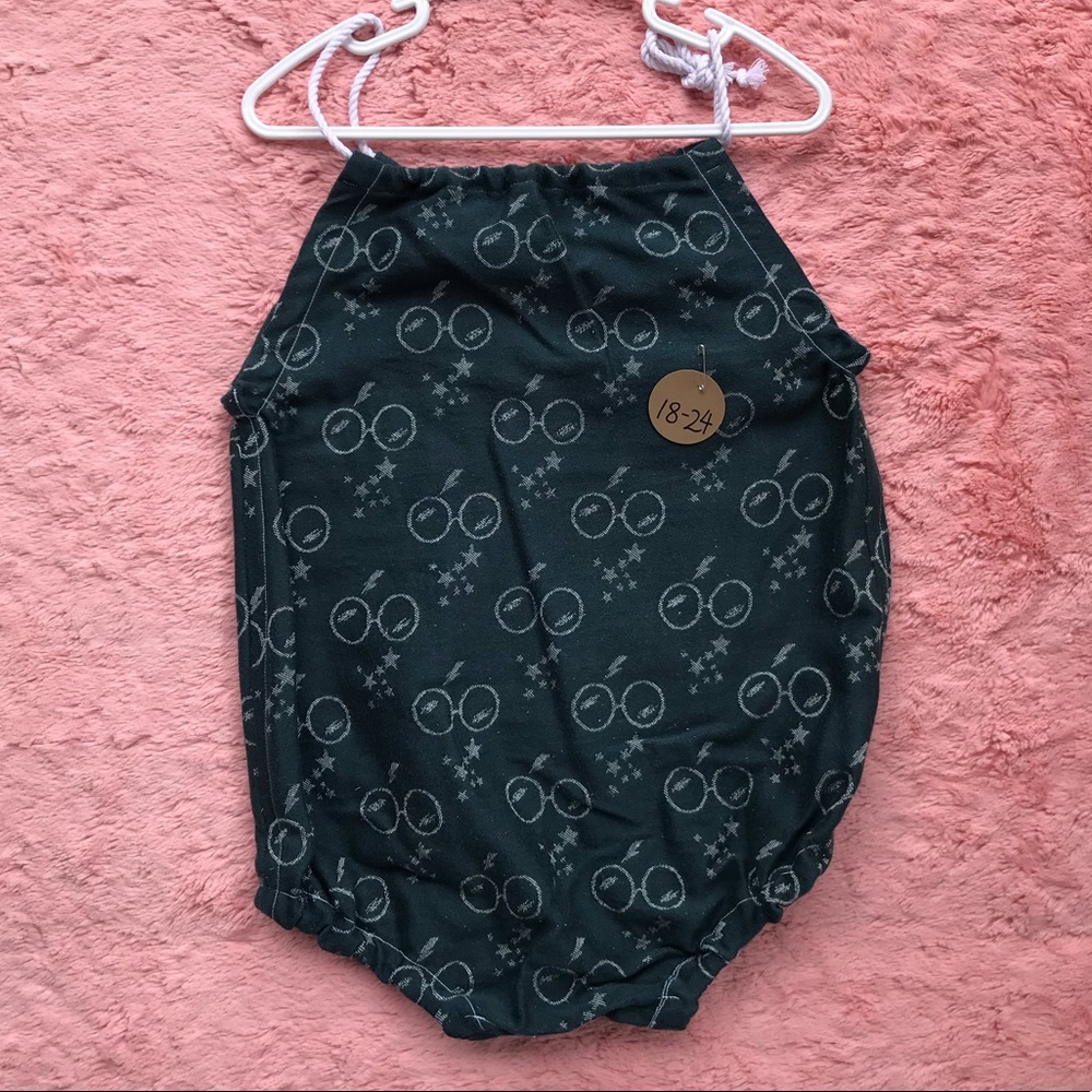 Harry Potter Handmade Woven Wrap Scrap Bubble Romper - Size 18-24 Months